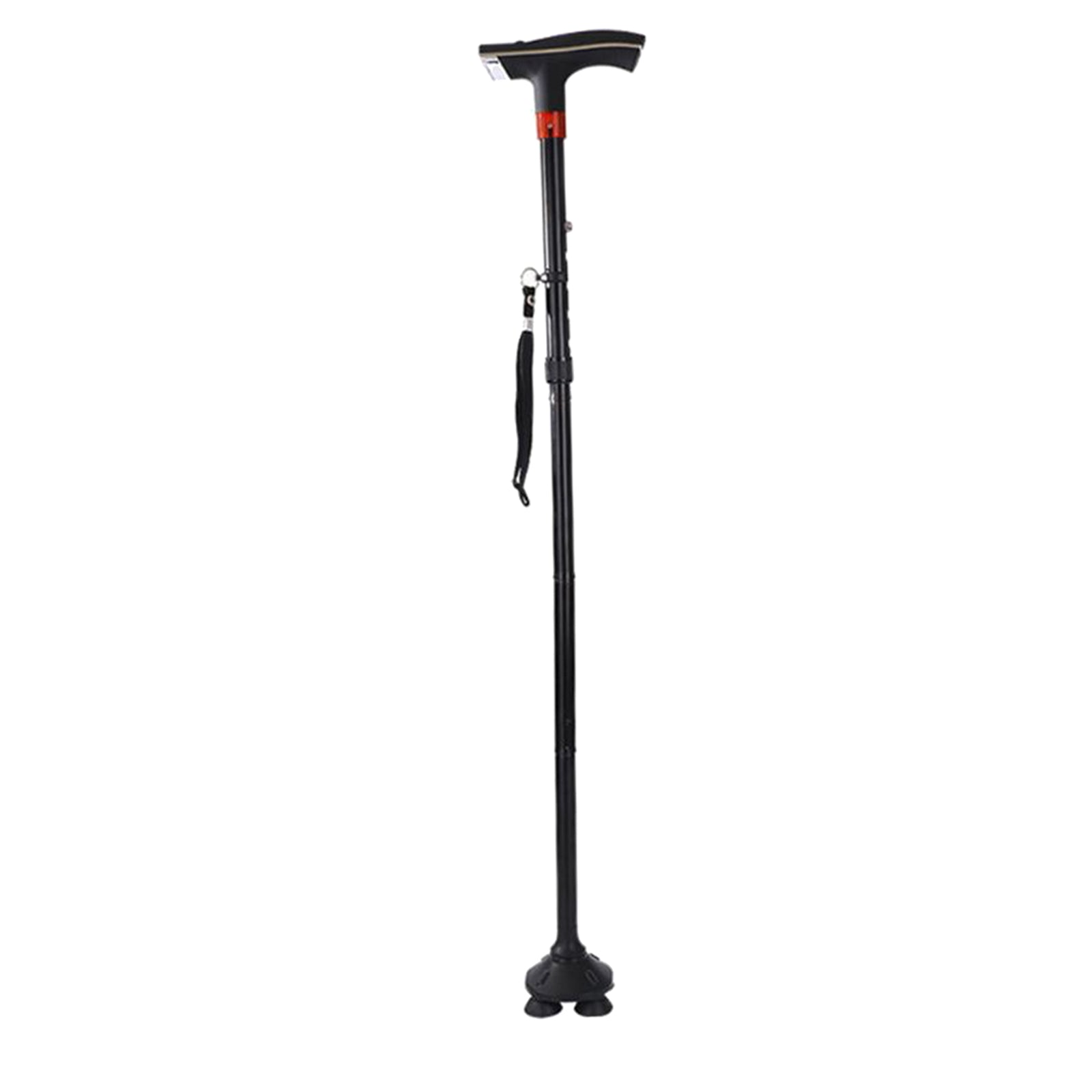 Adjustable Metal Walking Stick Travel Cane Folding Pole Compact Hike