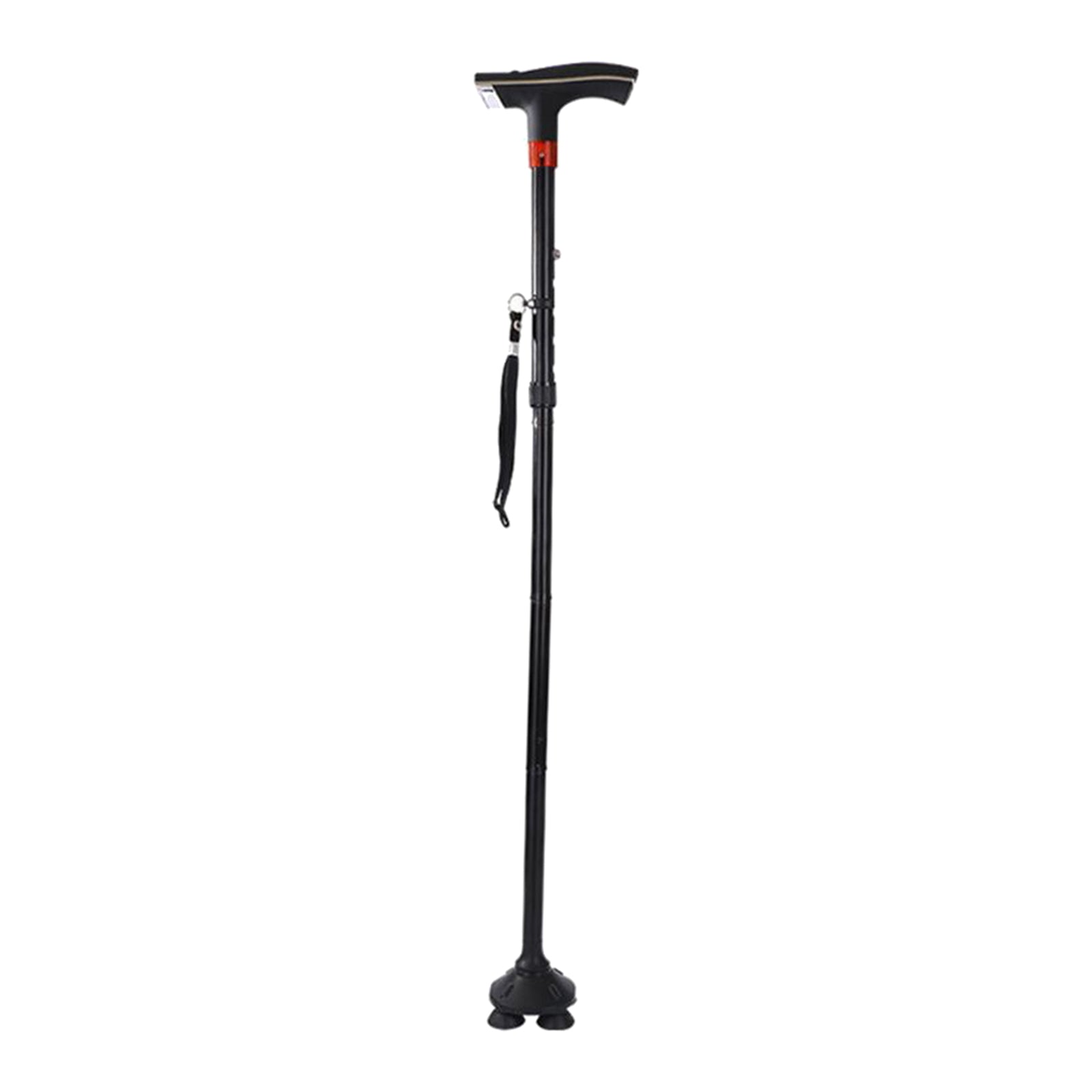 Adjustable Metal Walking Stick Travel Cane Folding Pole Compact Hike