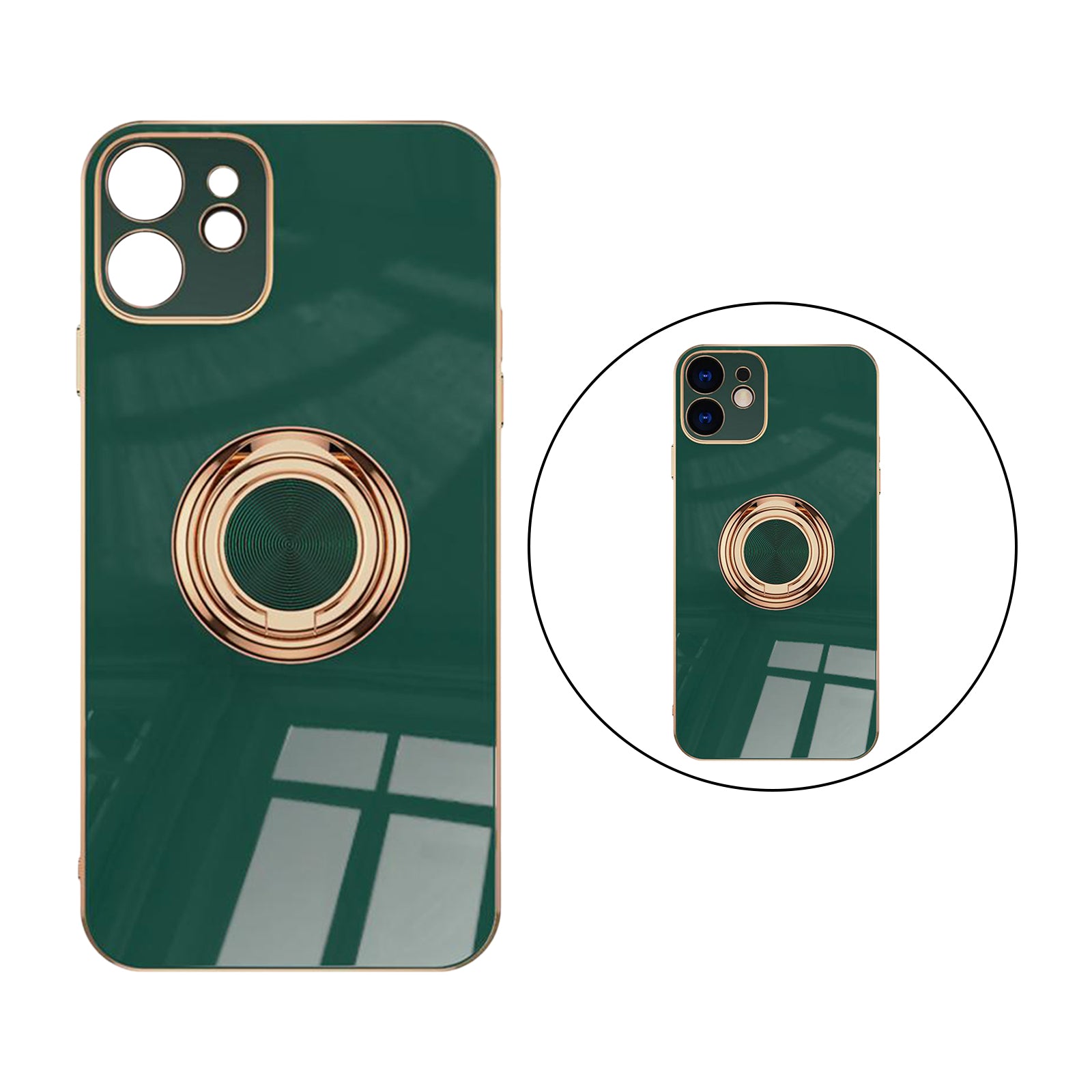 Waterproof TPU Case Cover Phone Bumper Full Protection for iPhone 12 Pro Max Green For iPhone 12