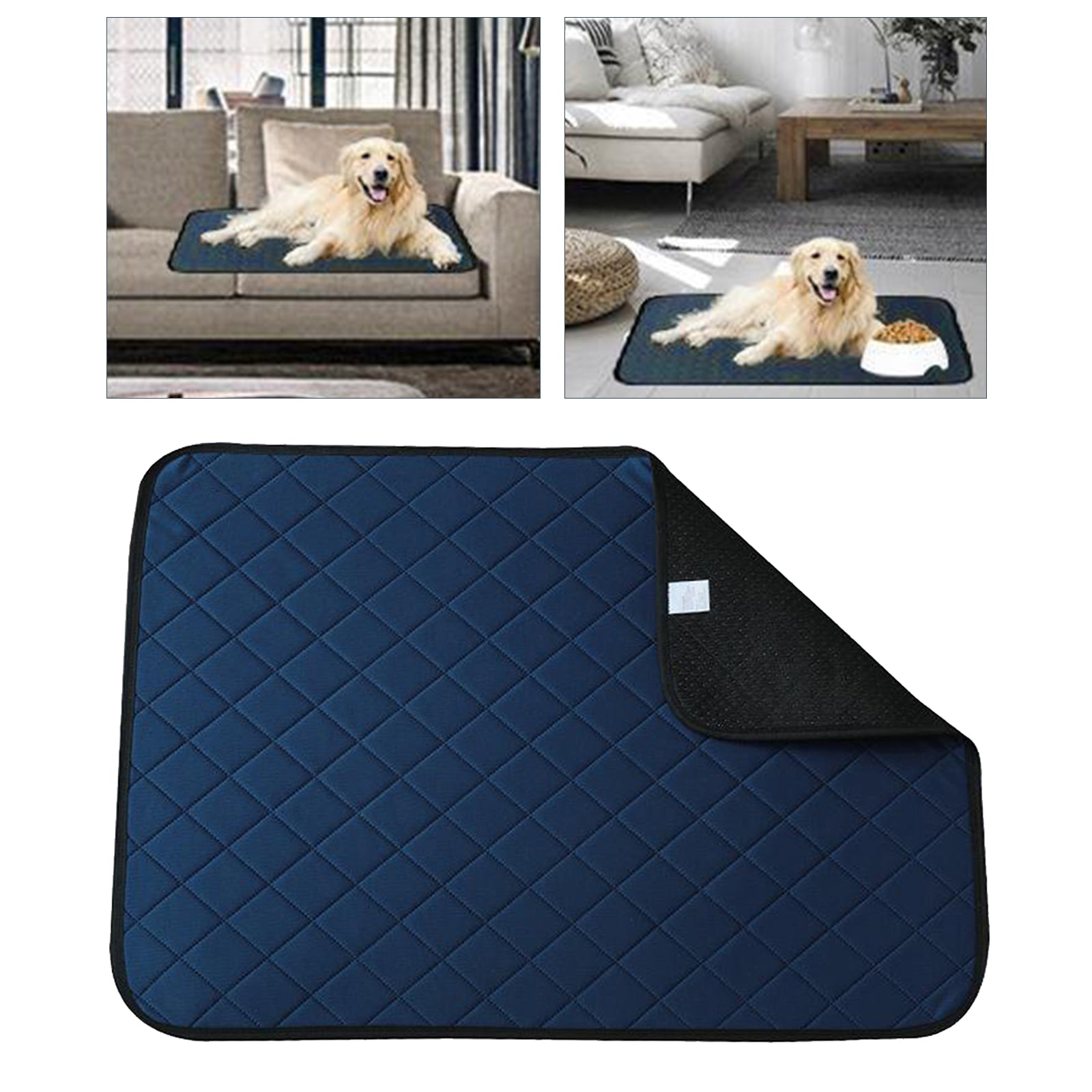 Washable Whelping & Puppy Pad 60x45cm Blue A