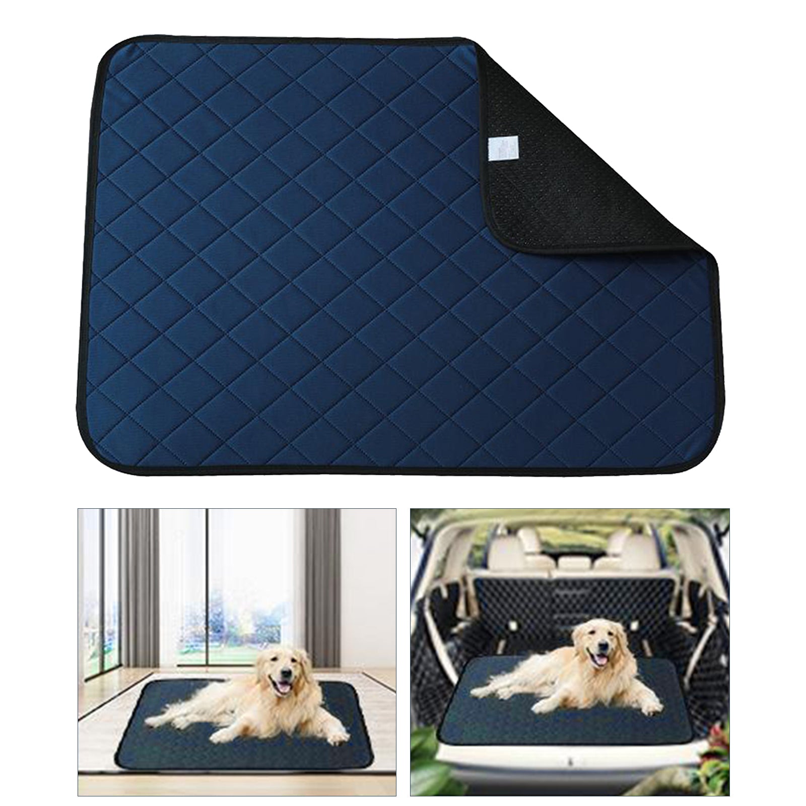 Washable Whelping & Puppy Pad 60x45cm Blue A