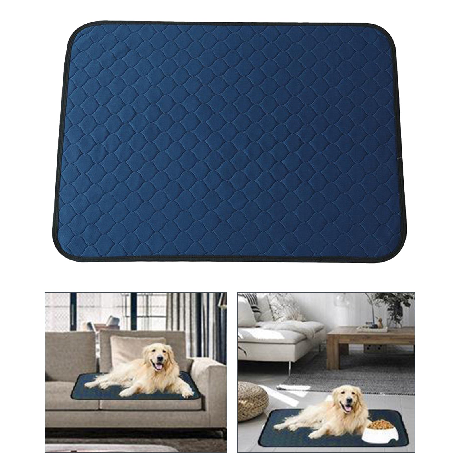 Washable Whelping & Puppy Pad 60x45cm Blue B