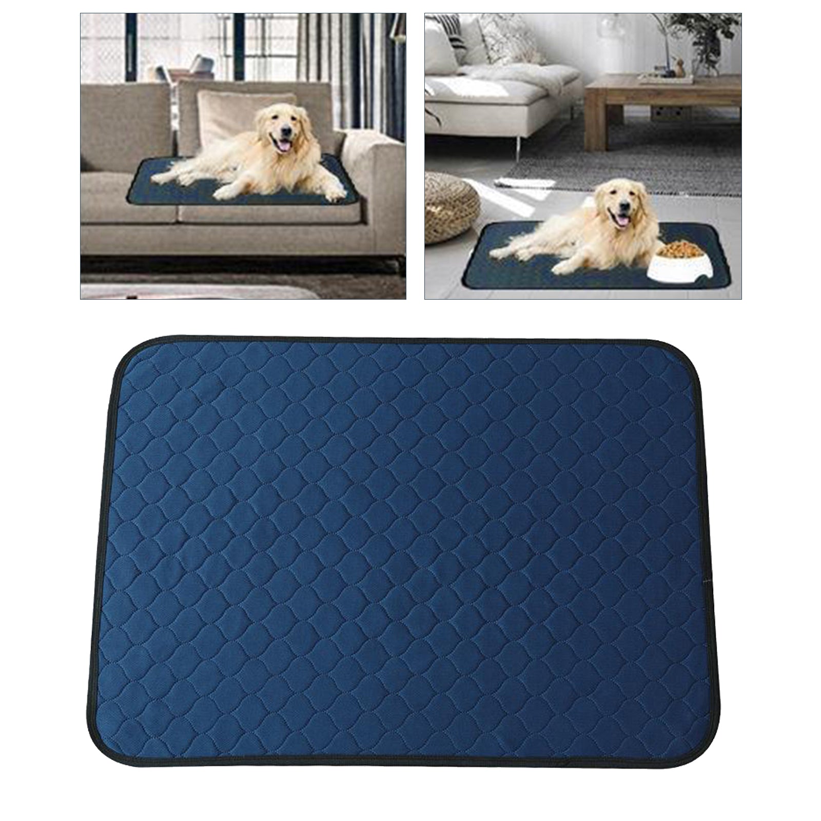 Washable Whelping & Puppy Pad 60x45cm Blue B