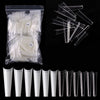 504Pcs 12 Sizes Coffin False Nail Tips Long French False Nail/Tips Natural