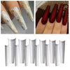 504Pcs 12 Sizes Coffin False Nail Tips Long French False Nail/Tips Natural