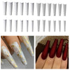 504Pcs 12 Sizes Coffin False Nail Tips Long French False Nail/Tips Natural