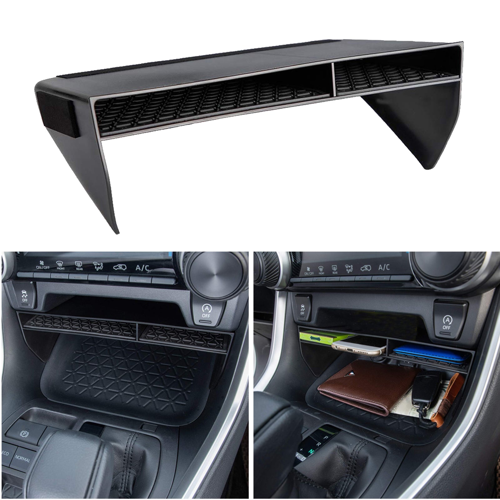 Center Console Storage Box Plastic Organizer Tray for Toyota RAV4 2021