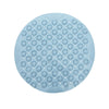 Round Bathroom Shower Mat with Drain Holes Foot Scrubber Massage Bath Mat Sky Blue