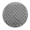 Round Bathroom Shower Mat with Drain Holes Foot Scrubber Massage Bath Mat Gray