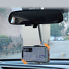 New Universal Car Rear-view Mirror Mount Stand Holder Cradle For Cell Phone Black