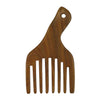 Wooden Wide Tooth Hair Scalp Massage Hair Beard Pick Comb Travel Pocket Size