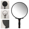 Portable Round Hand Mirror Salon Barber Hairdressing Makeup Handheld Mirror