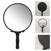 Portable Round Hand Mirror Salon Barber Hairdressing Makeup Handheld Mirror