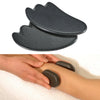 2x Large Hot Massage Stones Professional Body Basalt Hot Stone 12x5.7x0.2cm