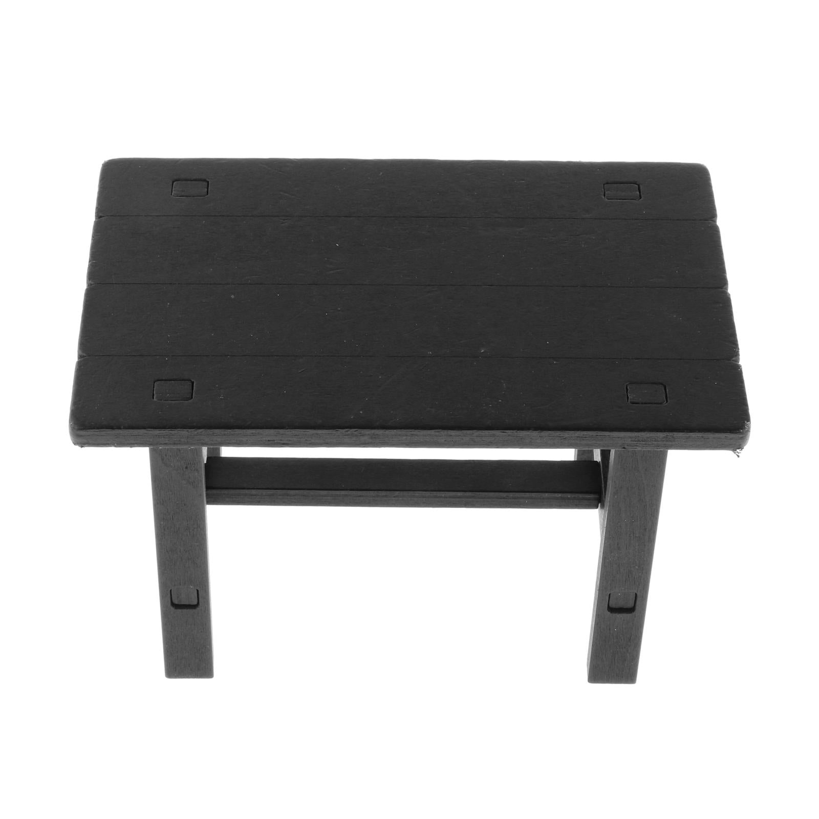 1/6 Scale Furniture for 12" Action Figures Miniature Furniture Desk Black