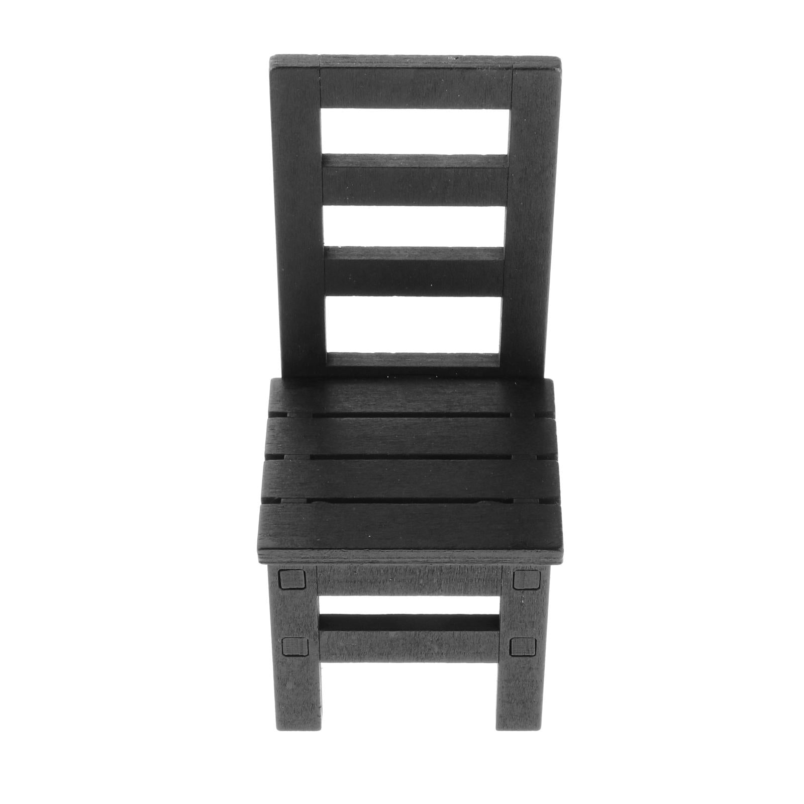 1/6 Scale Furniture for 12" Action Figures Miniature Furniture Chair Black