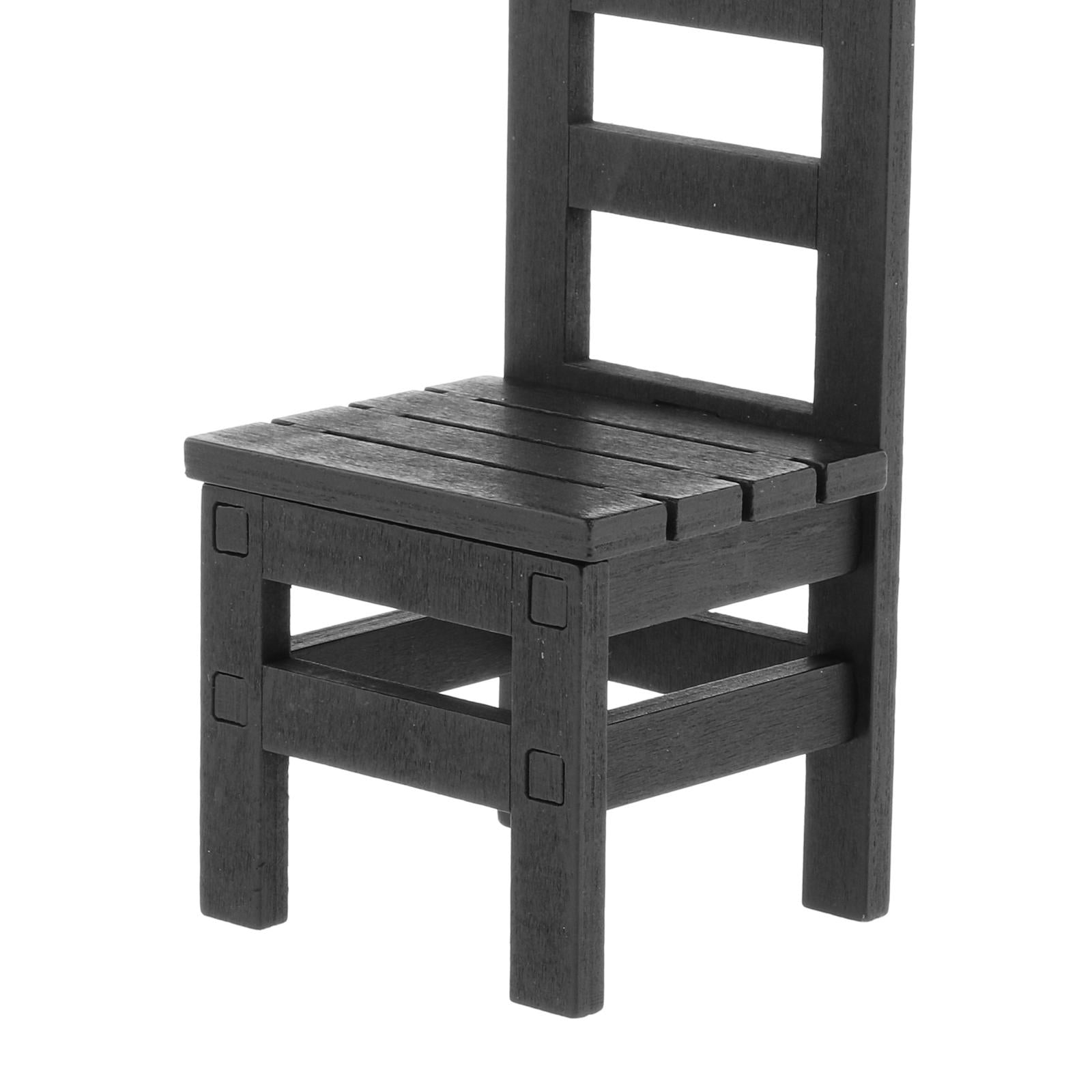 1/6 Scale Furniture for 12" Action Figures Miniature Furniture Chair Black