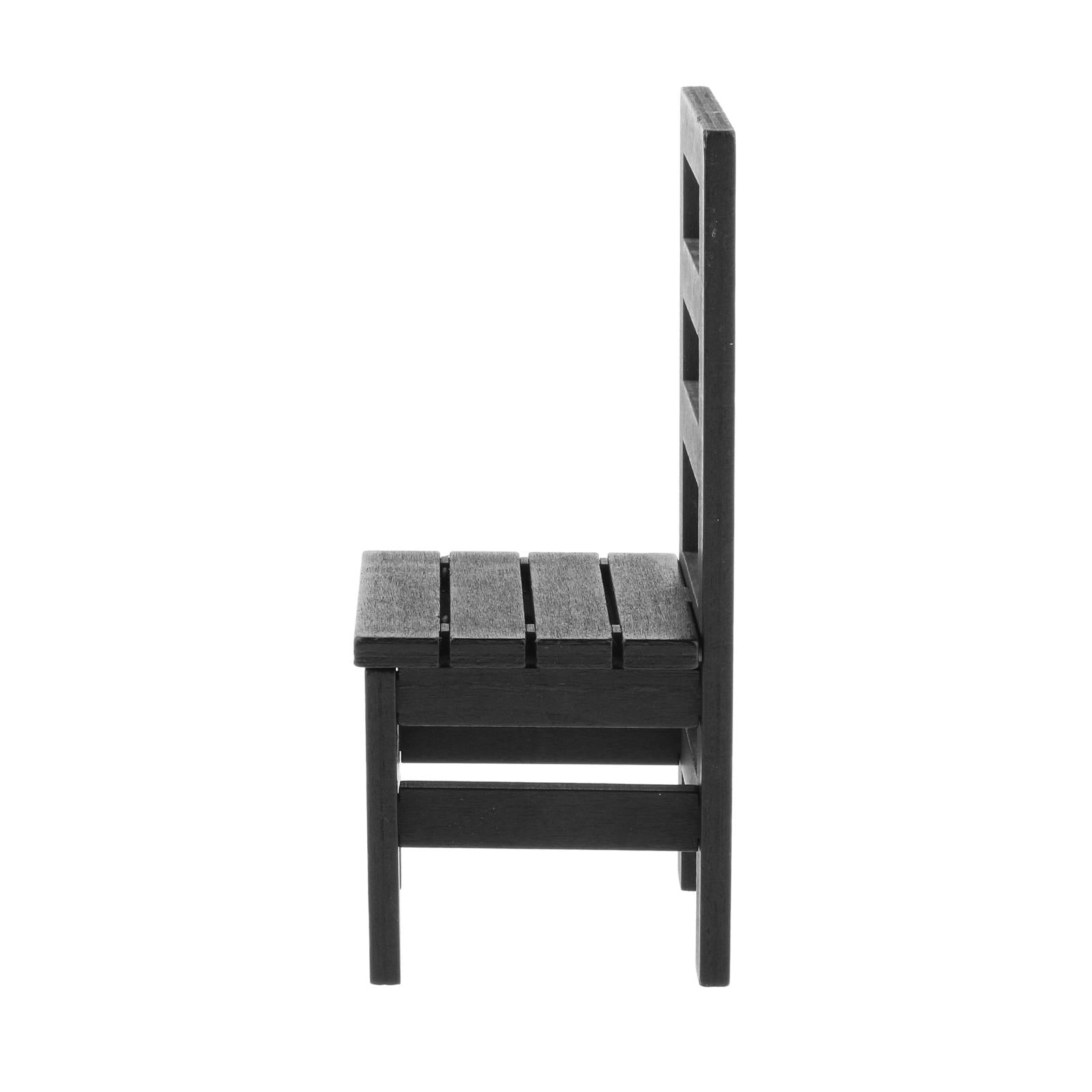 1/6 Scale Furniture for 12" Action Figures Miniature Furniture Chair Black