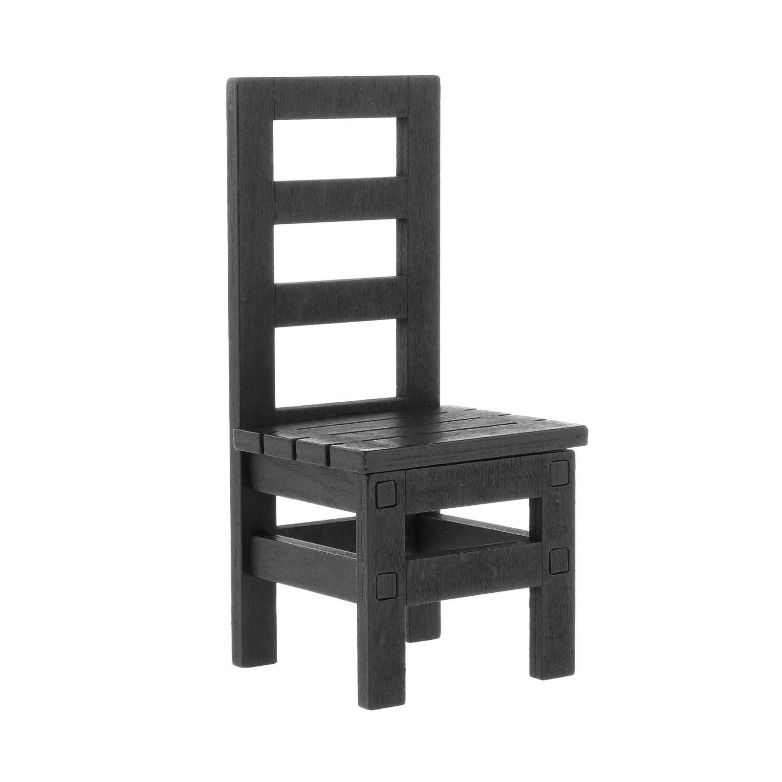 1/6 Scale Furniture for 12" Action Figures Miniature Furniture Chair Black