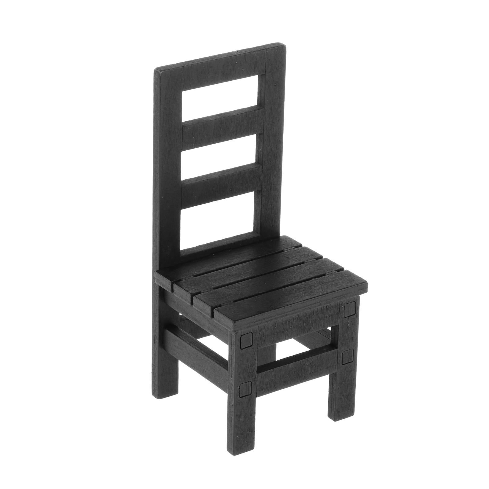 1/6 Scale Furniture for 12" Action Figures Miniature Furniture Chair Black