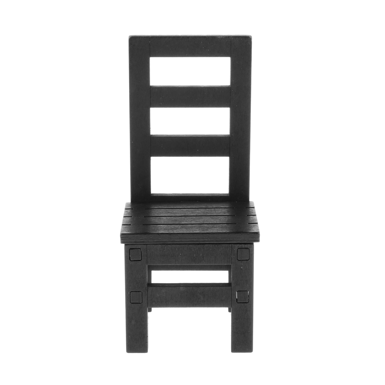 1/6 Scale Furniture for 12" Action Figures Miniature Furniture Chair Black