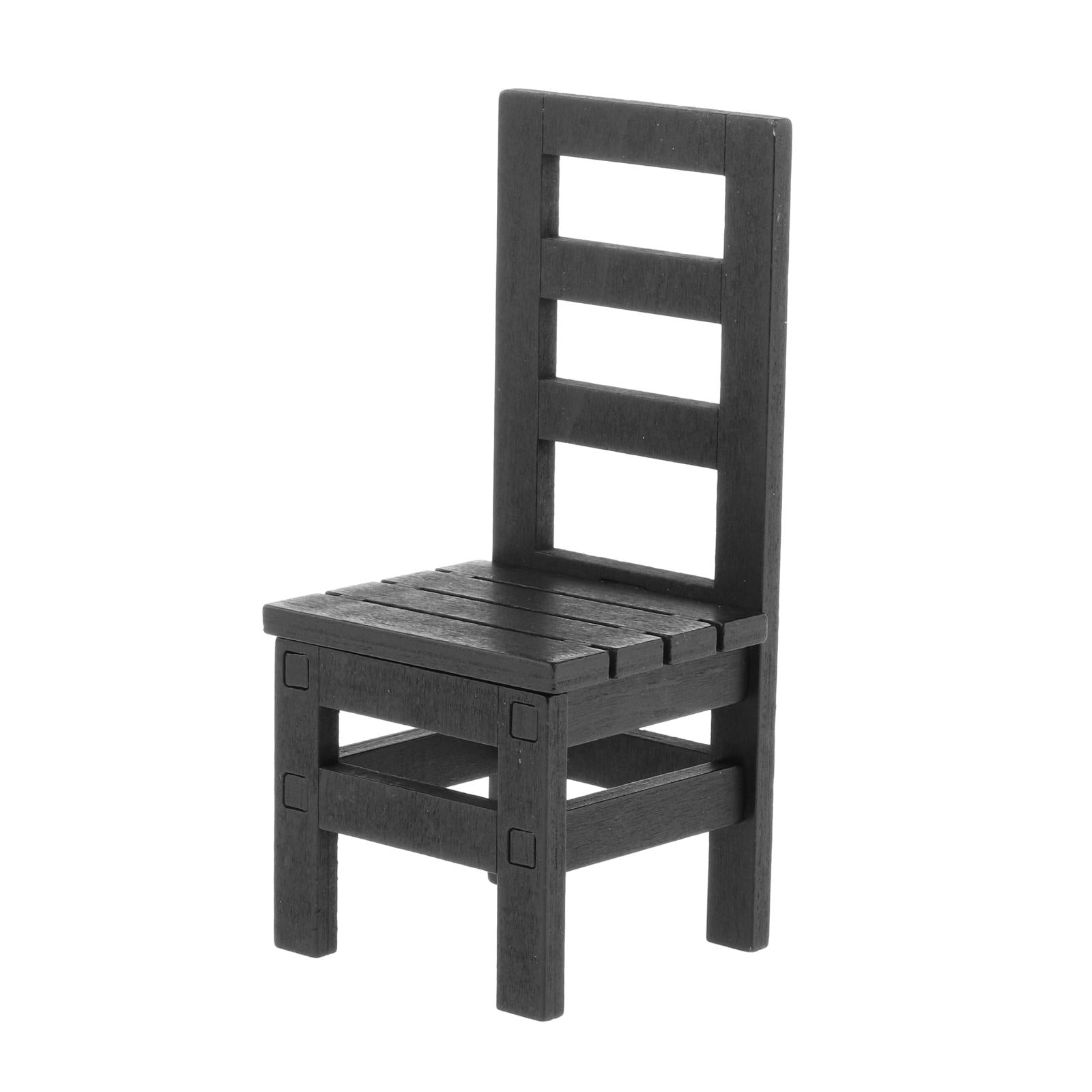 1/6 Scale Furniture for 12" Action Figures Miniature Furniture Chair Black