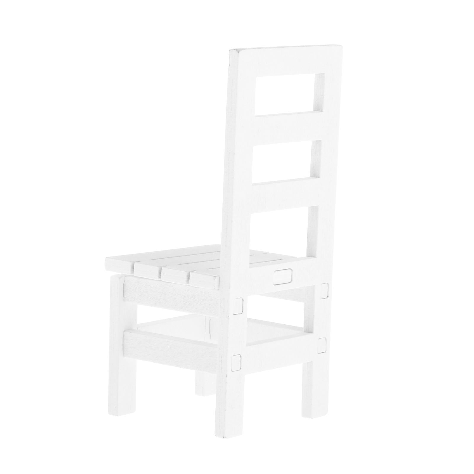 1/6 Scale Furniture for 12" Action Figures Miniature Furniture Chair White