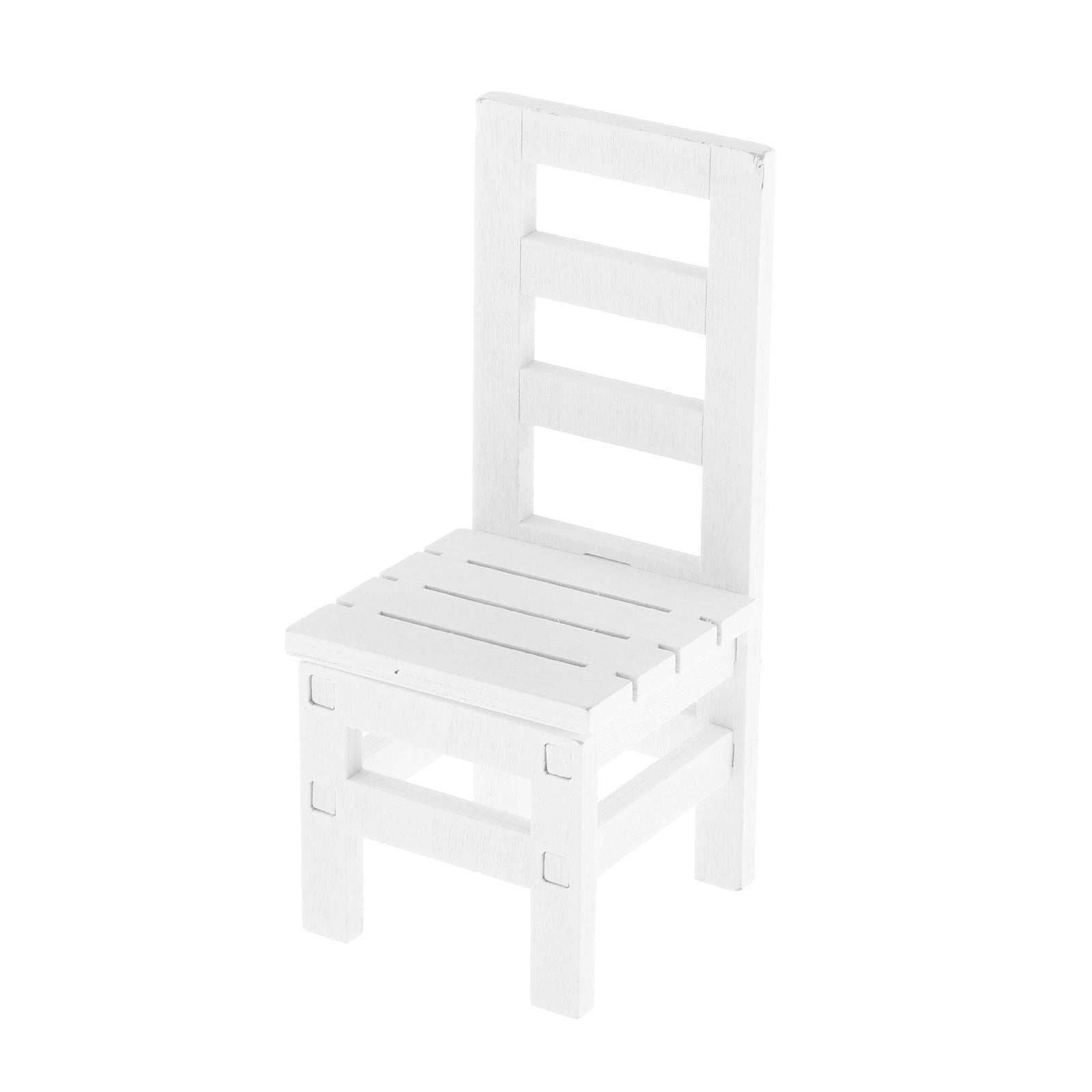 1/6 Scale Furniture for 12" Action Figures Miniature Furniture Chair White