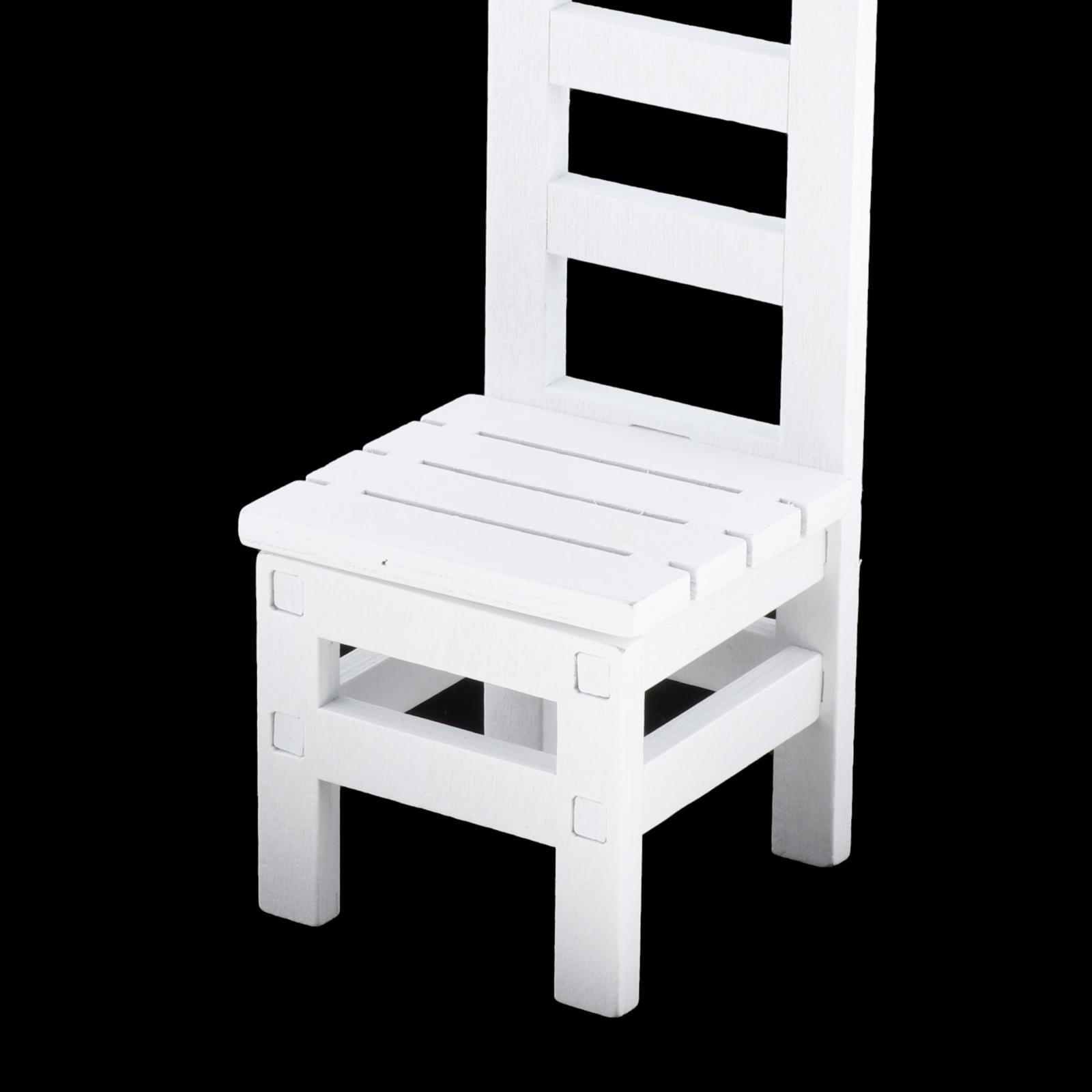 1/6 Scale Furniture for 12" Action Figures Miniature Furniture Chair White
