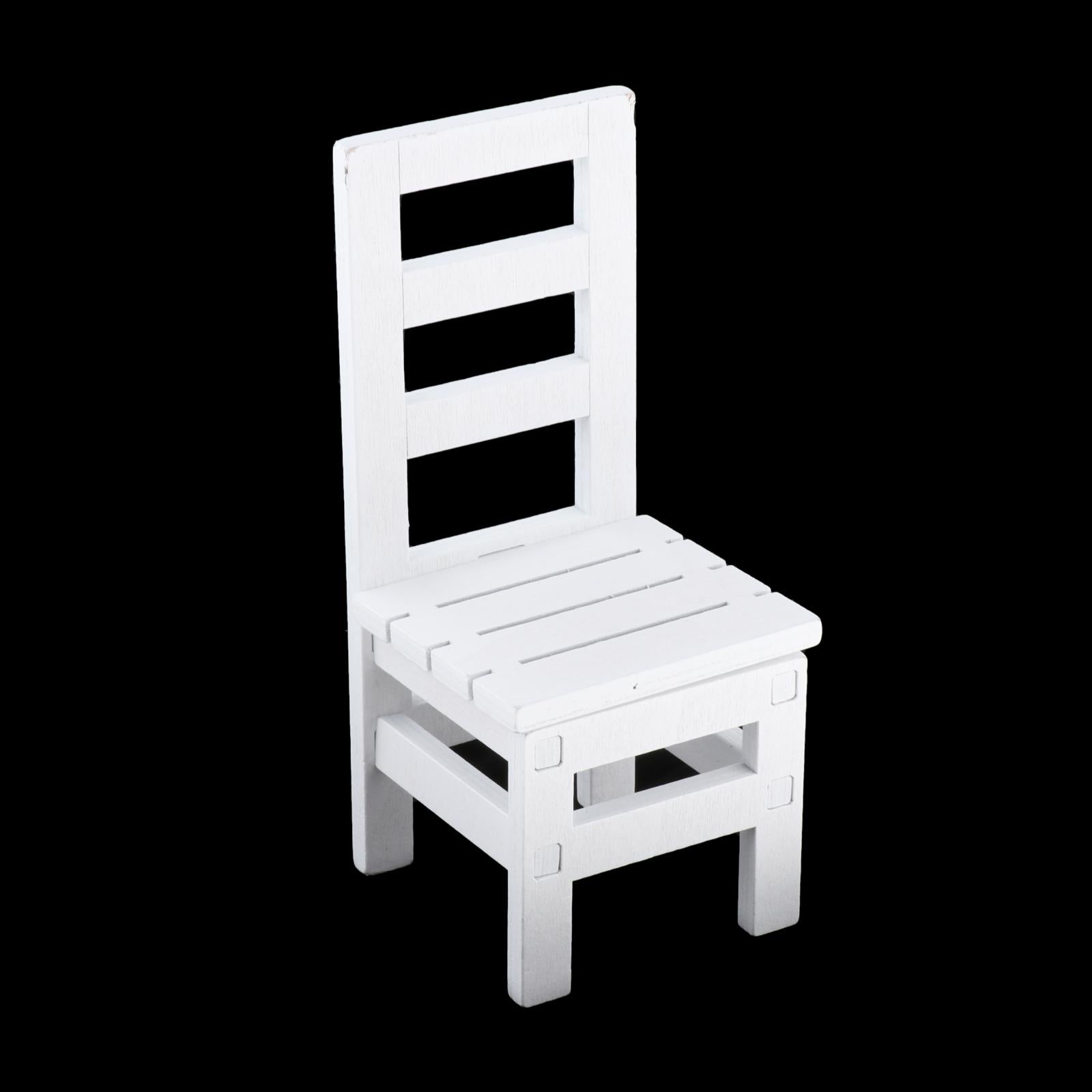 1/6 Scale Furniture for 12" Action Figures Miniature Furniture Chair White