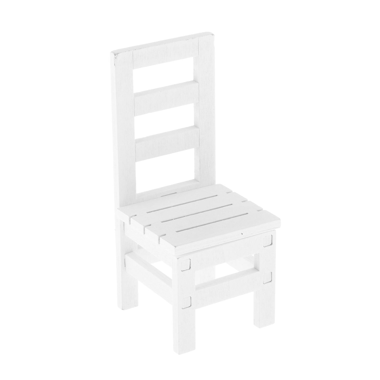 1/6 Scale Furniture for 12" Action Figures Miniature Furniture Chair White