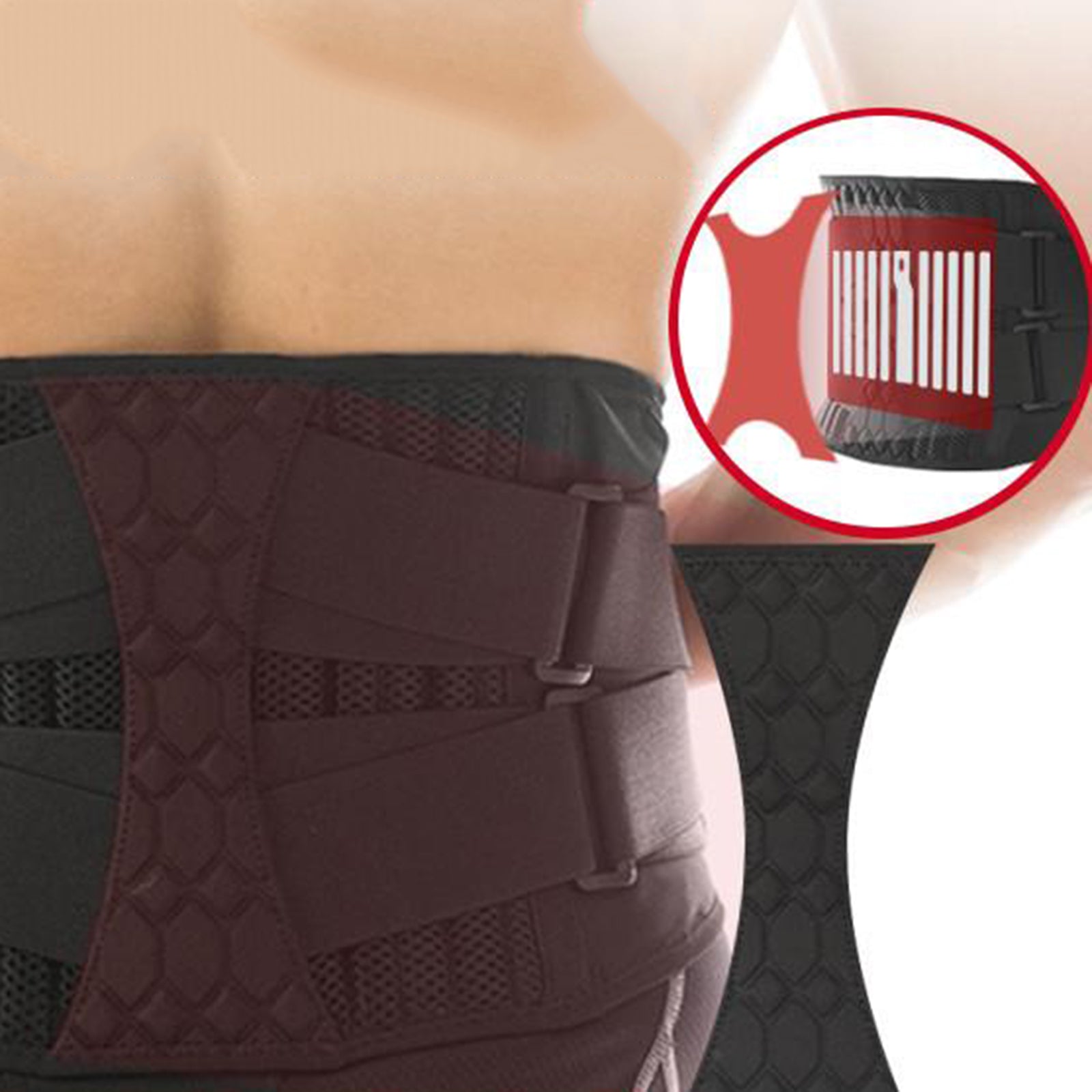 Magnetic Lower Back Support Belt Brace Waist Lumbar Protect Support Strap XL