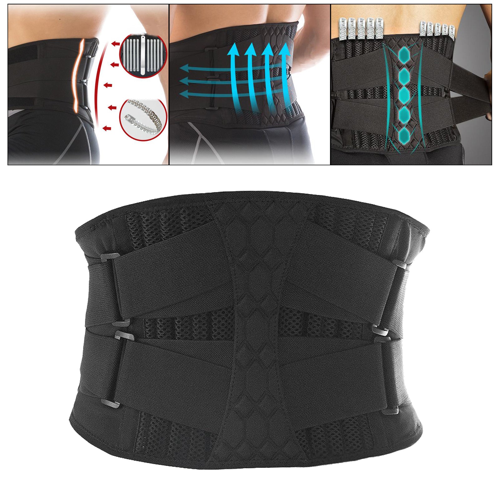 Magnetic Lower Back Support Belt Brace Waist Lumbar Protect Support Strap XL