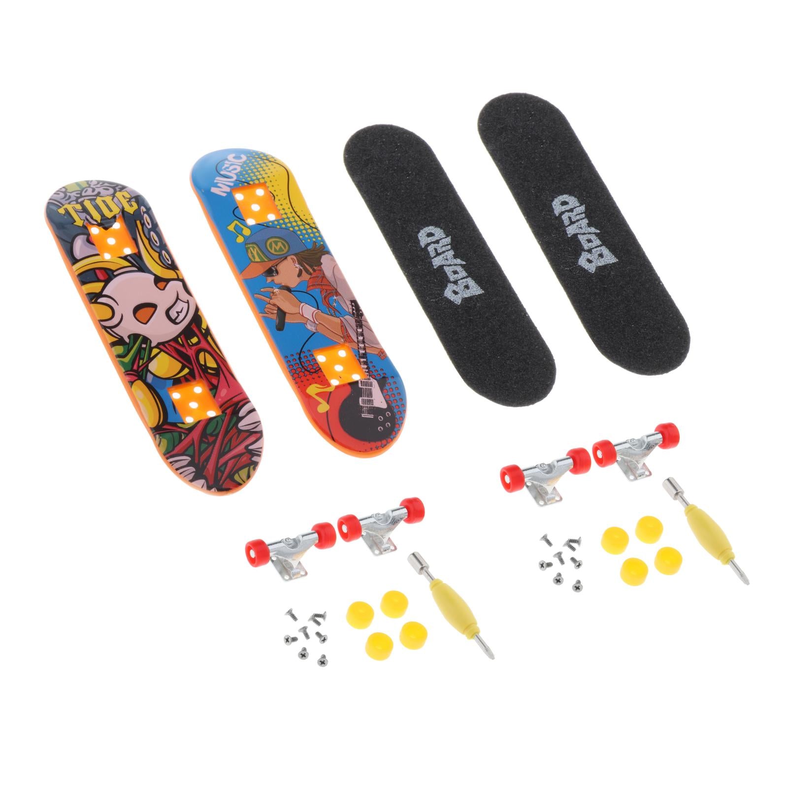 Finger Skateboard Complete Fingerboards Fingertip Toy Repair Wrench Model 4