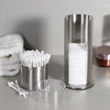 Cotton Swab Holder Ball Pad Storage Box Jar Desk Makeup Organizer Bathroom