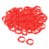 100x Chicken Leg Rings 001-100 Duck Chicks Leg Band Clip Red