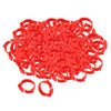 100x Chicken Leg Rings 001-100 Duck Chicks Leg Band Clip Red