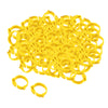 100x Chicken Leg Rings 001-100 Duck Chicks Leg Band Clip Yellow