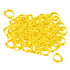 100x Chicken Leg Rings 001-100 Duck Chicks Leg Band Clip Yellow