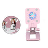 1pc Universal Desk Phone Holder Fill Light Smartphone Bracket Room Office pink