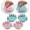 Piano Finger Trainers Finger Correctors Tools w/ Round Keys Finger Pads blue