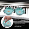 Piano Finger Trainers Finger Correctors Tools w/ Round Keys Finger Pads blue