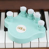 Piano Finger Trainers Finger Correctors Tools w/ Round Keys Finger Pads blue