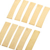 10 Pack Golden Brass Guitar Fret Press Caul Inserts for Electric Guitars