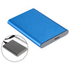 2.5in Portable USB 3.0 SATA 4TB Hard Drive Enclosure Tool Free  Blue