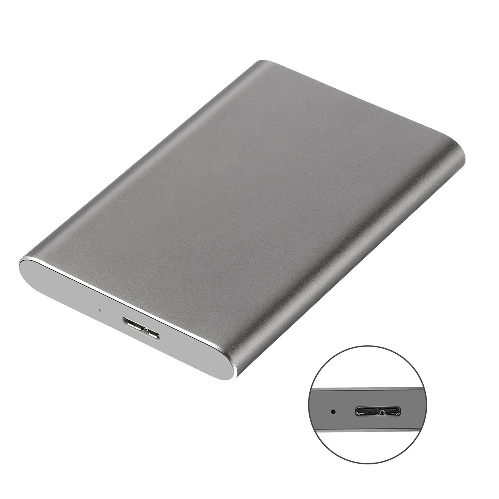 2.5in Portable USB 3.0 SATA 4TB Hard Drive Enclosure Tool Free  Blue