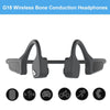 Bone Conduction Headset Bluetooth Wireless Outdoor Open Ear Headphones Black