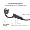 Bone Conduction Headset Bluetooth Wireless Outdoor Open Ear Headphones Black