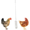 Pet Bird Food Holder Support Hanging Vegetable Skewer Feeder Spring