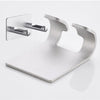 Modern Wall Mount Hair Dryer Rack Stand Holder Easy to Install  Silver